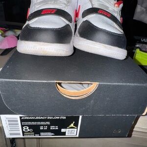 Nike Kids' Black, White, and Red Sneakers